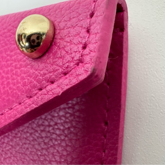 Juicy Couture Bright Pink Gold Studded Slim Envelope Clutch New Nwt - Picture 7 of 14